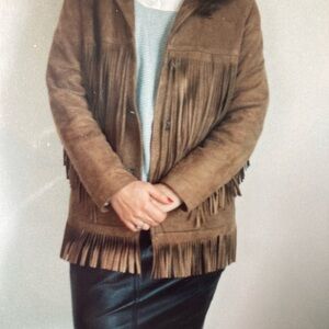 VINTAGE 1969 Suede Fringed Jacket